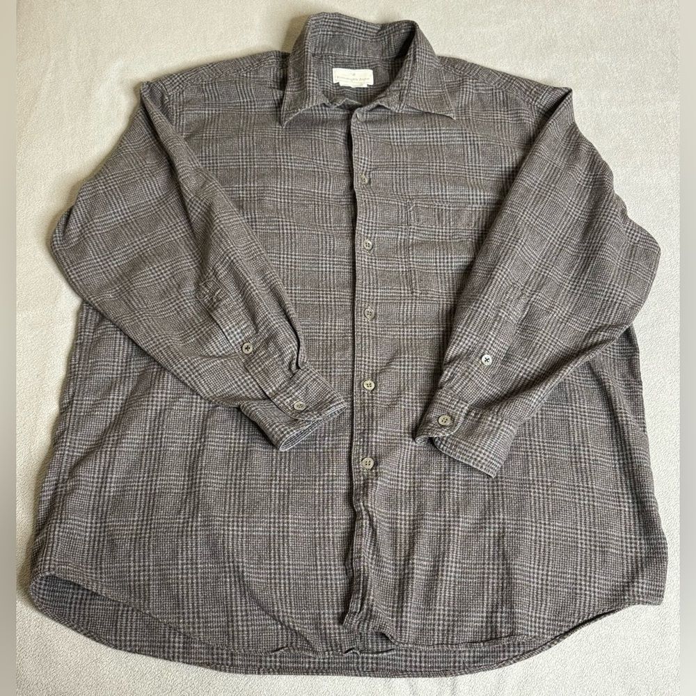 ERMENEGILDO ZEGNA MENS LARGE LUXURY  SHIRT  MADR ITALY